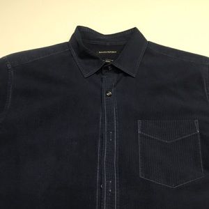 BANANA REPUBLIC Men’s Navy Blue Short Sleeve Shirt